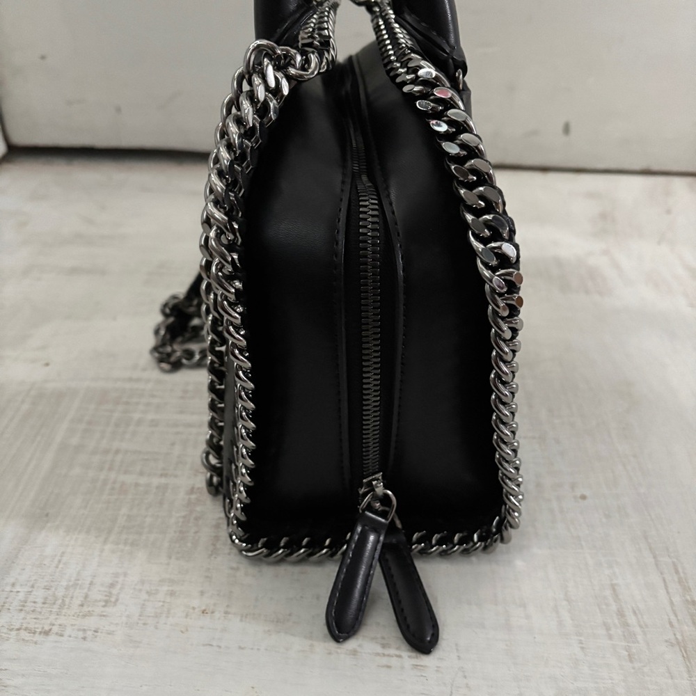 Stella McCartney Falabella Nashville Box Mini Bag Black Mountain View - Picture 11 of 16